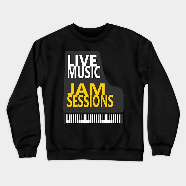 Live Music Jam Sessions Crewneck Sweatshirt by urrin DESIGN